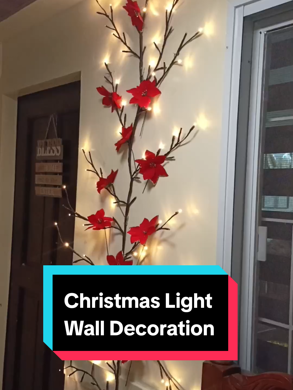 Christmas Light Wall Decoratin #christmaslight #walldecoratin #homedecor #tiktokfinds   #fyp 