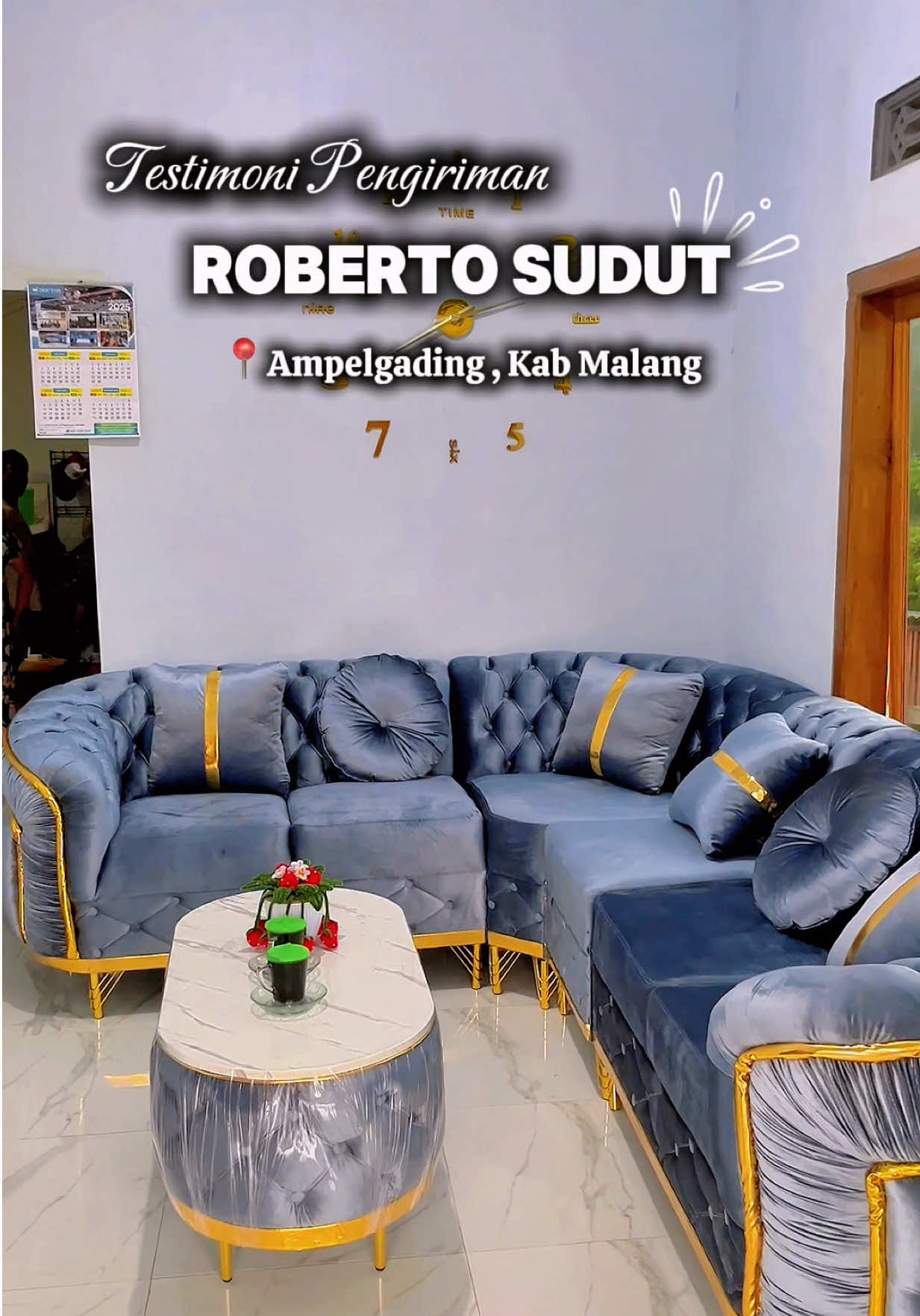 Sampai dirumah customer  Siap pengiriman all jatim, jateng dan bali  Sofa best seller roberto sudut  #sofaturki #sofaroberto #sofamalang #sofamurah #mebelmalang 