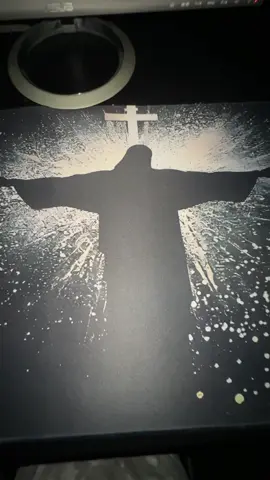 damn, I didn’t know if this mouse pad was going to be so big. It almost takes up my entire desk.#god #mousepad #jesus #gaming #✝️ 