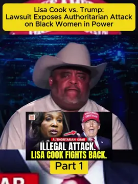 Lisa Cook vs. Trump: Lawsuit Exposes Authoritarian Attack on Black Women in Power #news #trump #breakingnews #rolandmartin #Authoritarian 