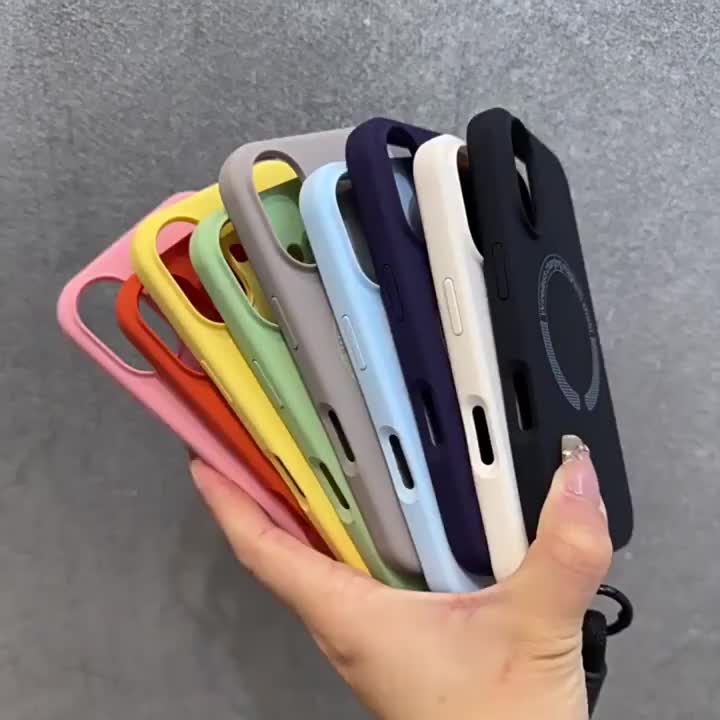 Chiccellar Liquid Silicone Case Compatible for iPhone 16 15 14 13 12 11 Pro Max phone protect cover 