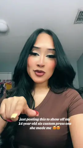 @Nails._by.aubs so proud of my baby sis 🤍😍 follow her nail page !! #fyp #sanantonio #pressonsets 