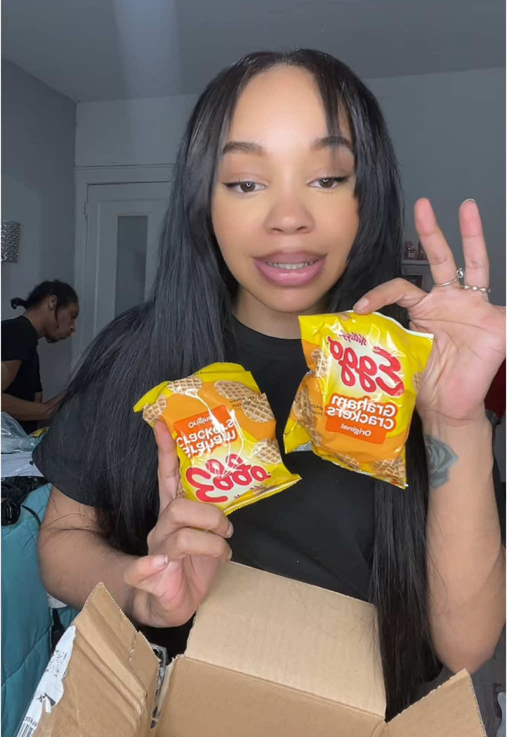 These buss 😮‍💨‼️  #fyp #fypシ゚viral #grahamcrackers #eggo #snackreview #tiktokshop 