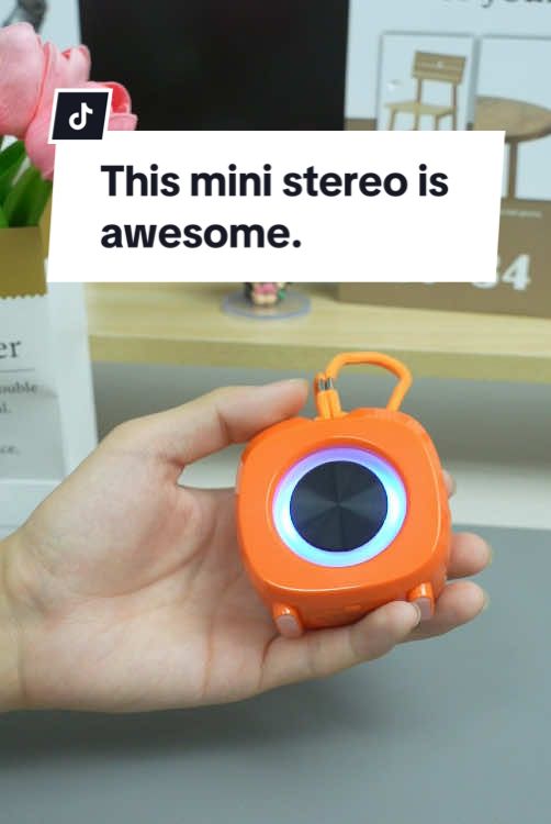 This mini stereo is simply a must-have for parties. #tiktokshopbacktoschool #TikTokShopLaborDaySale #FallFreshness #summerhacks #minispeaker #bluetoothspeaker #bluetoothspeaker 