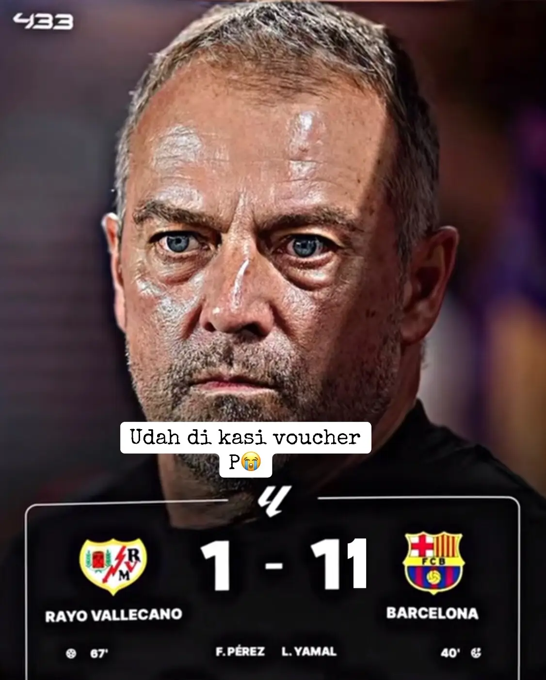 Ke gendong Joan Gacia doang🤣 #barcelona #barca #decul #badutlona🤡