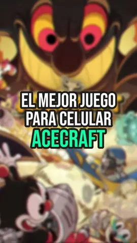 Por fin tenemos un buen juego para celular llamado ACECRAFT #móvil #videojuego #mobile #acecraft #cuphead 