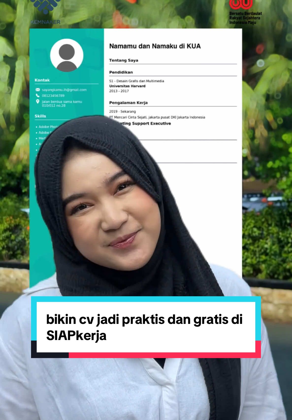 Rekanaker, bikin CV kini nggak perlu ribet! 📄✨ Cukup lewat SIAPkerja, kamu bisa buat CV profesional secara gratis dalam satu genggaman. Praktis, cepat, dan pastinya siap bikin kamu makin percaya diri melamar kerja! 🚀💼 Yuk, cobain sekarang juga di SIAPkerja dan tunjukkan potensi terbaikmu! #SIAPkerja #Kemnaker #CVGratis #KesempatanKerja #Rekanaker 