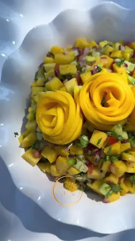 Mango Pico de Gallo  #mango #picodegallo #glamping #glampingnotcamping 