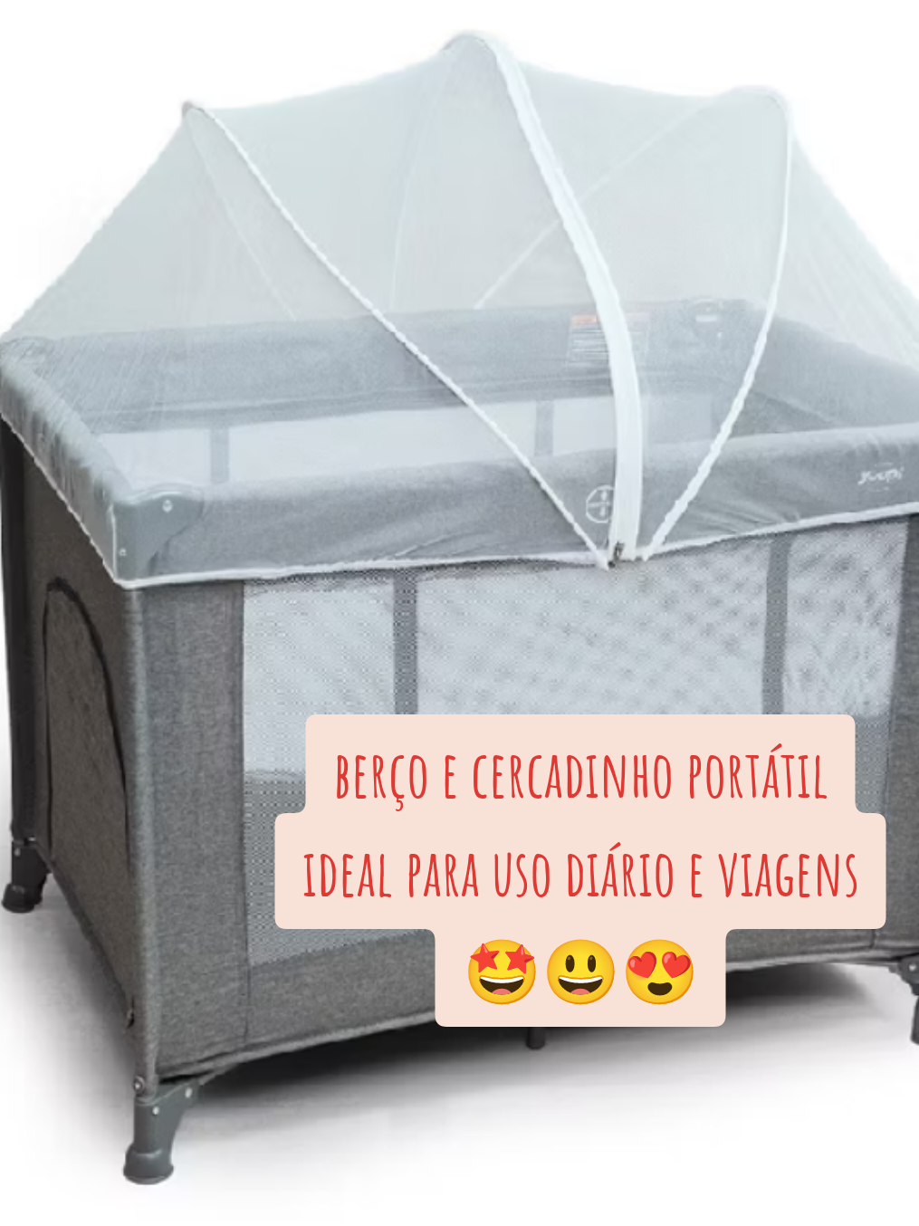 Berço e Cercadinho Portátil - Yuupi Pode ser usado como berço ou cercadinho. Indicado para uso diário, em viagens ou passeios. Fácil de montar e desmontar, sem uso de ferramentas. Tela mosquiteiro removível. Acompanha bolsa para transporte. Saiba mais acessando à Shoppe Vídeos da Clickids Br 🤗  ID do produto: BRJ-FEB-PAP #bercoportatil #cercadinho  #berco #foryou  #creatorsearchinsights 