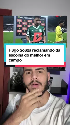 Hugo Souza falando que foi garfado contra o Palmeiras #corinthians #palmeiras #hugosouza 