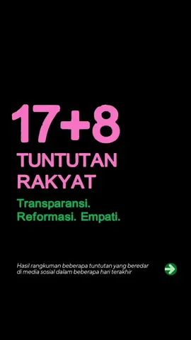 Sebagai dokter dan bagian dari rakyat, kami ikut menyuarakan 17+8 tuntutan demi kesehatan dan keadilan bangsa!💪🏻🇮🇩