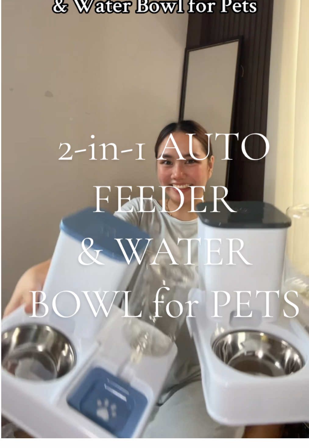 2-in-1 Auto Feeder & Water Bowl for Pets If you’re a fur parent and looking for dog feeder and drinker must have talaga ito kasi di mo na kaylangan ng separate na lagayan  #2in1dogfoodbowl #furbaby #dogfeeder 