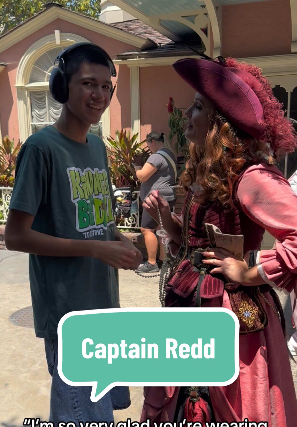 Captain Redd telling Thomas he should decide where they go #autism #disneyland #disneyparks #piratesofthecaribbean #captainredd 