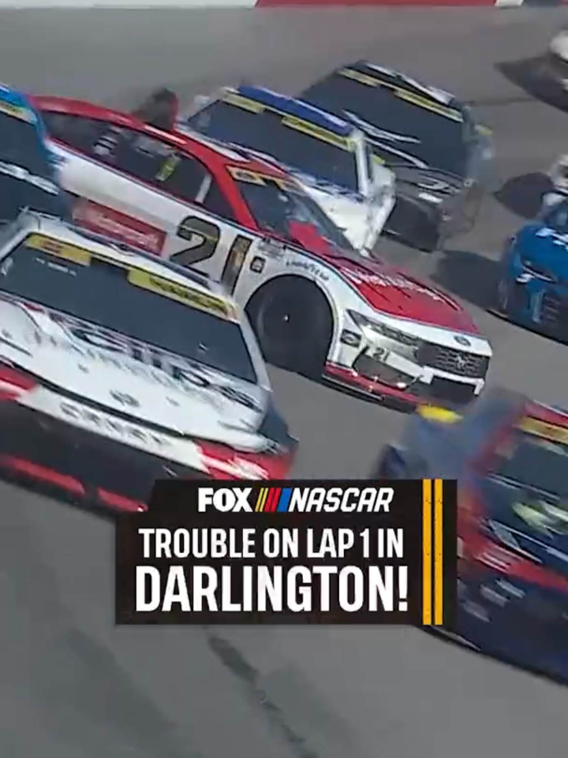 Well, the 2025 Southern 500 escalated quickly. #NASCAR
