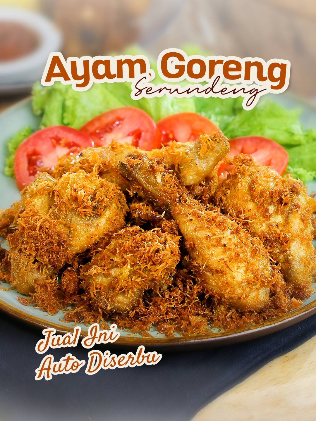 Lagi pengin masakan yang bisa dimakan berulang-ulang tapi gak bosen? Langsung aja bikin ayam goreng serundeng. Resepnya simpel, aromanya bikin tetangga nengok! 🍗 💫AYAM GORENG MARINASI💫 Resep Rudy Choirudin Bahan 1 : - 500 gr Ayam (potong 8 bagian) - 1 sachet Desaku Marinasi - 1 sachet Desaku Bawang Putih Bubuk - ½ sdt Ladaku Merica Bubuk - 1 sdt Gula Pasir - 100 gr Kelapa Parut - 2 sdm Air CARA MEMASAK Masukkan semua bahan (ayam, Desaku Marinasi, Desaku Bawang Putih Bubuk, Ladaku Merica Bubuk, gula pasir, kelapa parut dan air) ke dalam kontainer kemudian kocok hingga rata. Biarkan selama 15 menit. Kemudian kukus ayam berbumbu tersebut selama 10 menit, dan biarkan sampai benar-benar dingin. Goreng pada minyak panas sampai kuning keemasan, angkat dan tiriskan. Hidangkan. #simplerudy #masaksatset #masakdirumah #idejualan #hackmasak #reseprudychoirudin #ayamgorengserundeng #ceritadapur #reseprumahan #menuharian #dapurindonesia #makanansederhana
