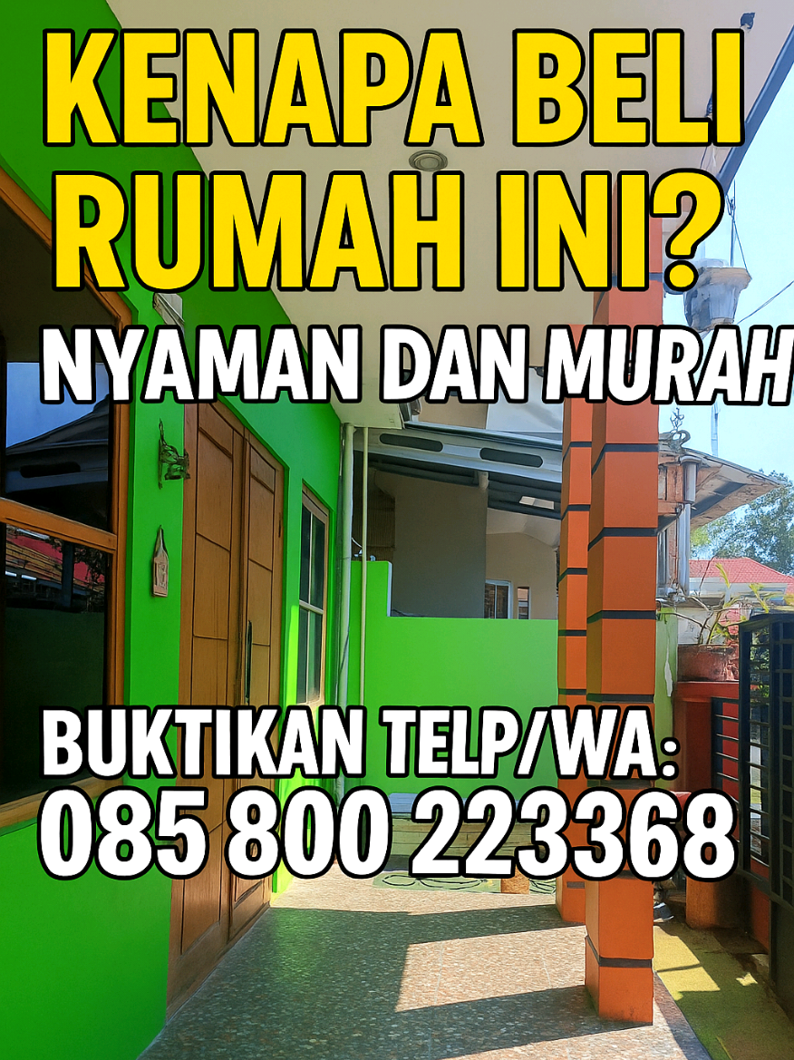 💡 “Kenapa harus beli rumah ini? ✅ Lokasi strategis di Kedungwuni (dekat pasar, sekolah, kampus, RS). ✅ Lingkungan sudah ramai, aman & nyaman. ✅ Bangunan siap huni, 3 kamar tidur + carport luas. ✅ Dapat bonus sofa, lemari, dan springbed — tinggal masuk tanpa ribet! ✅ Harga lebih terjangkau dibanding rumah baru di lokasi sekitar. 💬 Jadi kenapa bayar lebih mahal ?kalau ada pilihan rumah nyaman, murah, dan langsung siap huni di sini? 📲 Buktikan sendiri, hubungi WA/Telp: 085 800 223368 Siapa cepat, dia dapat! 🚀 #RumahMurah #RumahSiapHuni #RumahKedungwuni #RumahPekalongan #PropertyIndonesia     