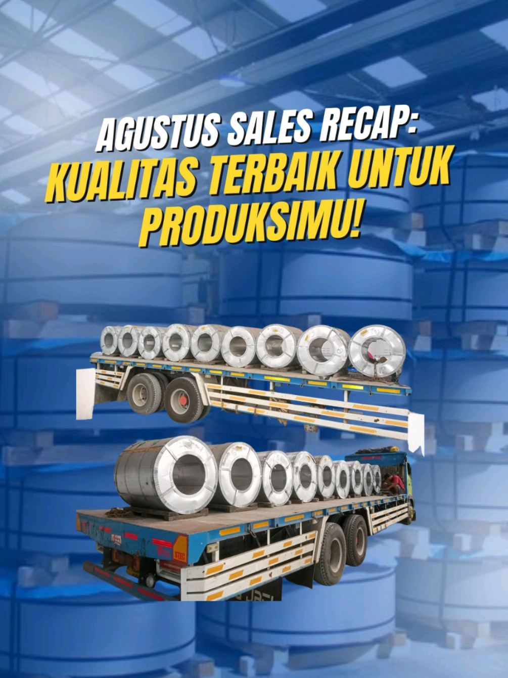 💪AGUSTUS SALES RECAP💪 . . Pastikan Anda mendapatkan coil dengan kualitas terbaik untuk produksimu!✨ . . Cari coil untuk produksi Anda? Jangan ragu untuk segera menghubungi PT Aneka Sumber Inti Sarana!😊🙌 . . #AnekaSteelCoil #AnekaSumberIntiSarana #viral #fyp #tiktokindonesia 