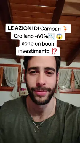 Le azioni Campari sono crollate sui mercati finanziari italiani. Gli investitori vogliono risparmiare i propri soldi vendendo azioni Campari sui mercati finanziari. Il titolo ha perso oltre il 60%, cerchiamo di capire se può essere un buon investimento per il nostro portafoglio azionario o una trappola per gli investitori finanziari. Questo non è un consiglio finanziario di investimento e io non sono un consulente finanziario. Se ti piacciono la finanze personale e l'economia e sei interessato a capire come investire i tuoi soldi, segui il canale  #finanza #trading #soldi #investing #consiglifinanziari #consulentefinanziario #finanzasemplice #PersonalFinance #finance #investitore #imparacontiktok #economia #borsamilano #tradings #investimento #economia #inflazione #risparmi #crisi #bitcoin #crypto
