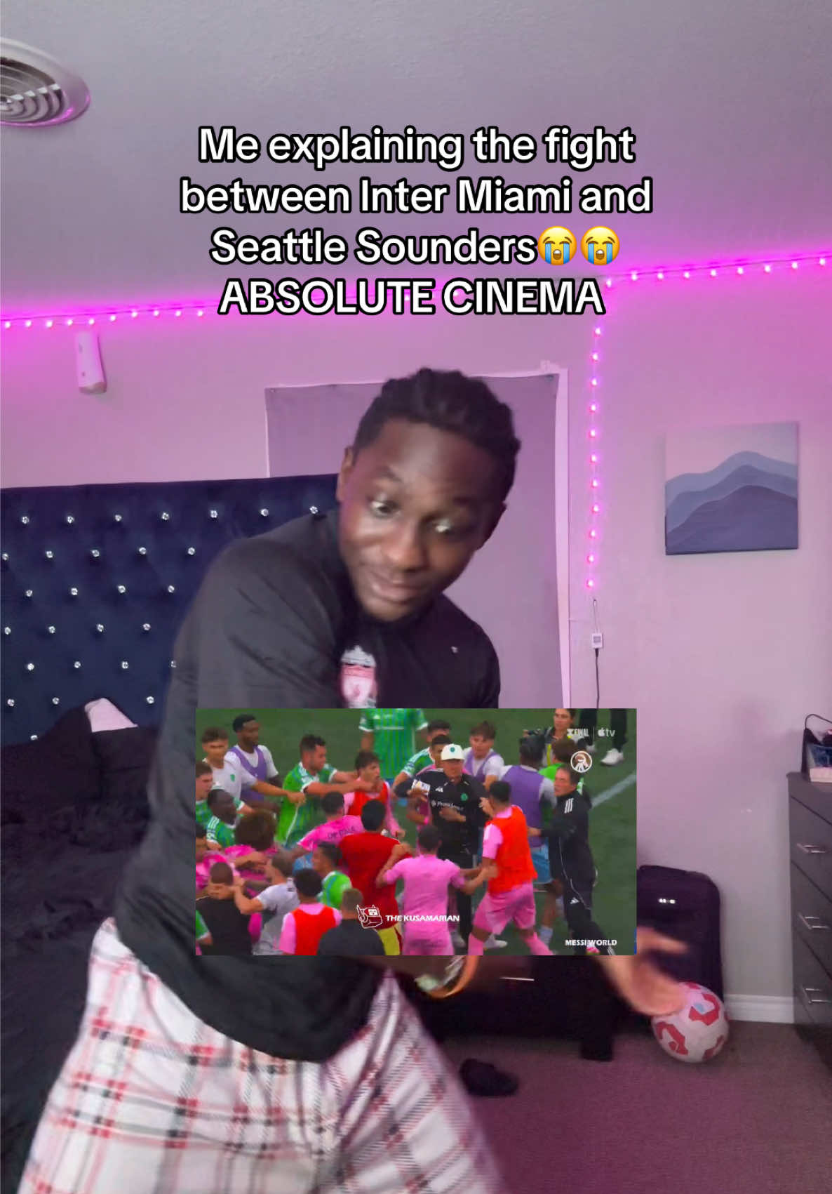 Inter Miami and Seattle Sounder got into a big fight after the game😭😭 #intermiami #seattlesounders #fight #fyp #xyzbca 