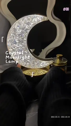 Such an aesthetic Lamp, Love my Crystal Moonlight Lamp 🥹  #lamp #crystallamp #moonlight #giftideas 
