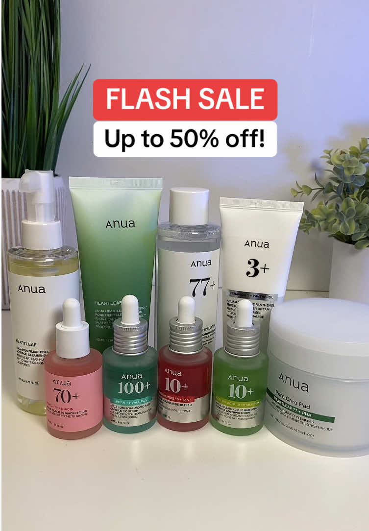 🌿✨ Anua Full Korean Skincare Set ✨🌿 Everything you need for clear, glowing, hydrated skin: ✔️ Heartleaf Cleanser + Cleansing Oil – gentle yet effective deep cleanse ✔️ Heartleaf Pore Care Pads – refine & soothe pores ✔️ 77% + 3% Toner & Cream – strengthen skin barrier & lock in moisture ✔️ Targeted Serums (Niacinamide, Collagen, Hyaluron, Peach 70+) – brighten, plump & hydrate ✔️ Complete routine = Korean glow in one bundle 🌸 ✔️ Barrier-friendly, lightweight & non-irritating ✔️ Perfect for all skin types, especially sensitive skin ✔️ Achieve the true K-Beauty glow ✨ #Anua #KoreanSkincare #GlowingSkin #KBeautyRoutine #TikTokMadeMeBuyIt ⚠️ Disclaimer: Results may vary. Final price, shipping, coupons, and discounts may differ based on your TikTok account. Always check product listing for the most up-to-date offers.