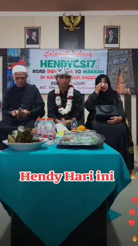 Acara syukuran kedatangan hendy hari ini di sumedang#hendycs17 #jalankaki #tanahsuci #hariini 