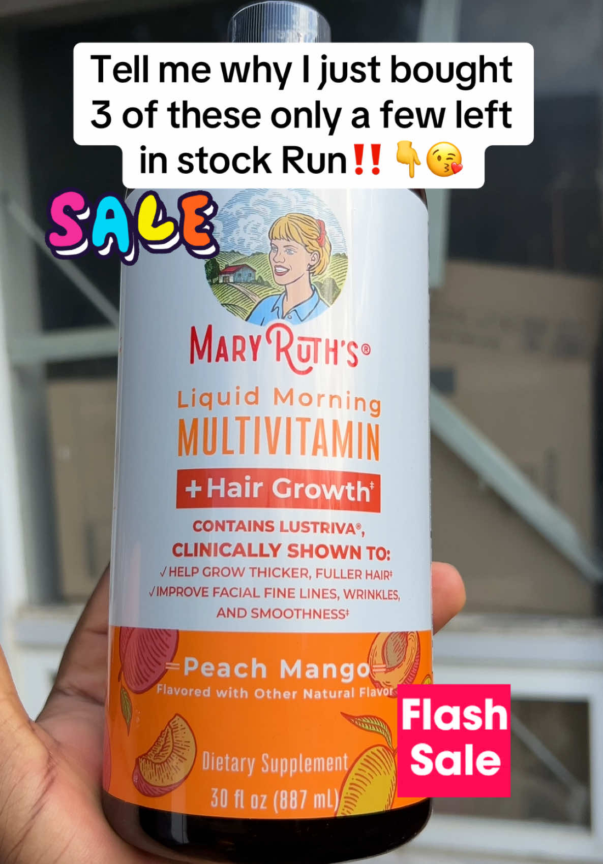 Multivitamin Supplement  MaryRuth's Liquid Multivitamin + Hair Growth - Clinically Tested Lustriva for Thicker Hair i... 