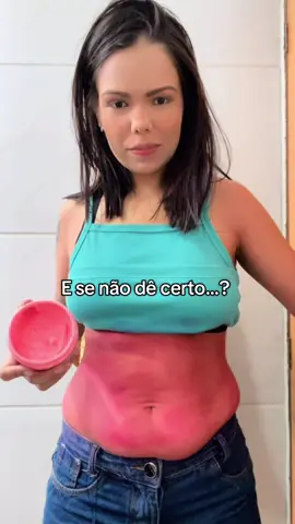 E se não dê certo? #flacidez #gorduralocalizada #cremerosa #flypシ 