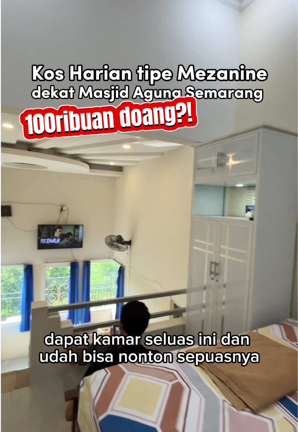Kos mezanine di semarang 100ribuan nonton sepuasnya? aCnya dua 😭 Muat buat keluarga kalo liburan ke Semarang lokasi strategis dekat pusat kota Semarang #jelajahhotelakhirpekan #kosmurahsemarang #visitlevelingseptember
 #nexpenginapankosthariangriyaone #guesthousesemarang 
