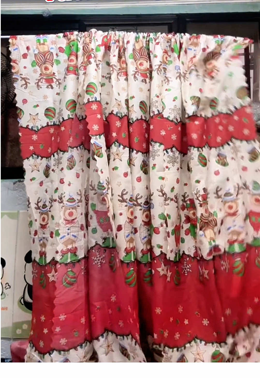 #christmascurtain #christmasdecor #curtain #homedecor 