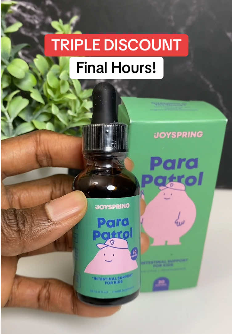 🌿👶 JoySpring Para Patrol – Intestinal Support for Kids 👶🌿 Gentle herbal support made just for kids: ✔️ Easy liquid formula – 30 servings per bottle ✔️ Kid-friendly taste & simple dosing ✔️ Herbal supplement designed for little tummies 🌸 A parent-approved way to support your child’s wellness from the inside out ✨ #JoySpringVitamins #tiktokshopblackfriday #GutHealthForKids #NaturalSupport #TikTokMadeMeBuyIt ⚠️ Disclaimer: Results may vary. These statements have not been evaluated by the FDA. This product is not intended to diagnose, treat, cure, or prevent any disease. Final price, shipping, coupons, and discounts may differ based on your TikTok account. Always check product listing for the most up-to-date offers.