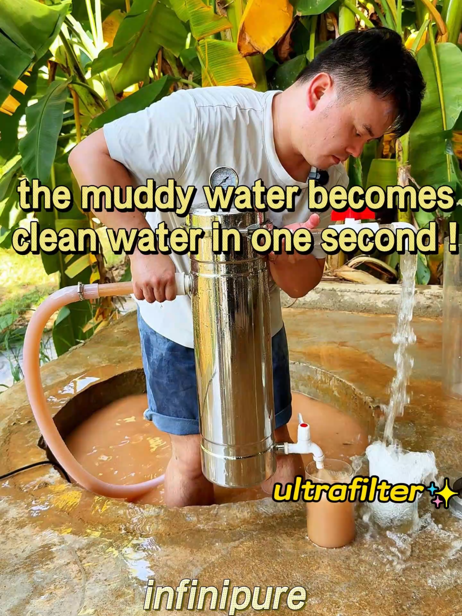 if you still use the cloudy water , come and check our ultrafilter , it can make the cloudy water muddy water become clean water #purifier #filtration #ultrafilter #watertreatment #filtrationsystem