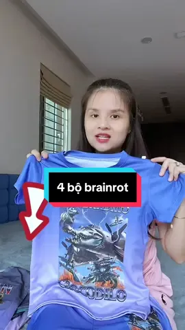 Bộ màu loang brainrot thun lạnh thái mềm mát #menanonireview #bococtaybetrai #brainrot 