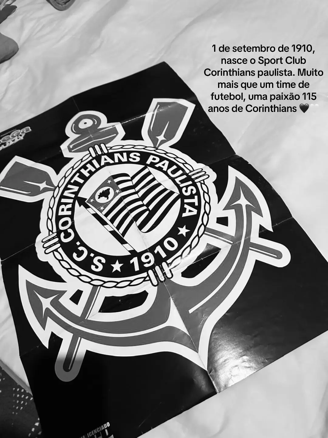 EU TE AMO SPORT CLUBE CORINTHIANS PAULISTA 115 ANOS 🖤🤍 #corinthians #115anoscorinthians #vaicorinthians #gavioesdafiel #timao 