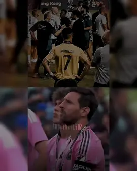 Goats can lose a final, but they never lose their greatness.🥲❤️ #messi #ronaldo #today #leaguescup #finalmatch 