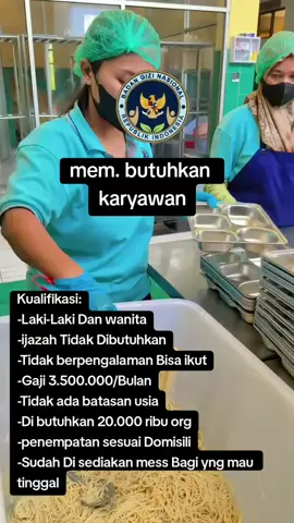 Untuk menjadi karyawan dalam program Makan Bergizi Gratis (MBG), Anda perlu mendaftar sebagai mitra dengan cara KLIK LINK DI BIO dan mengisi data yang diperlukan.2025 #loker #lowongankerja #gratis  #makan #fyp 