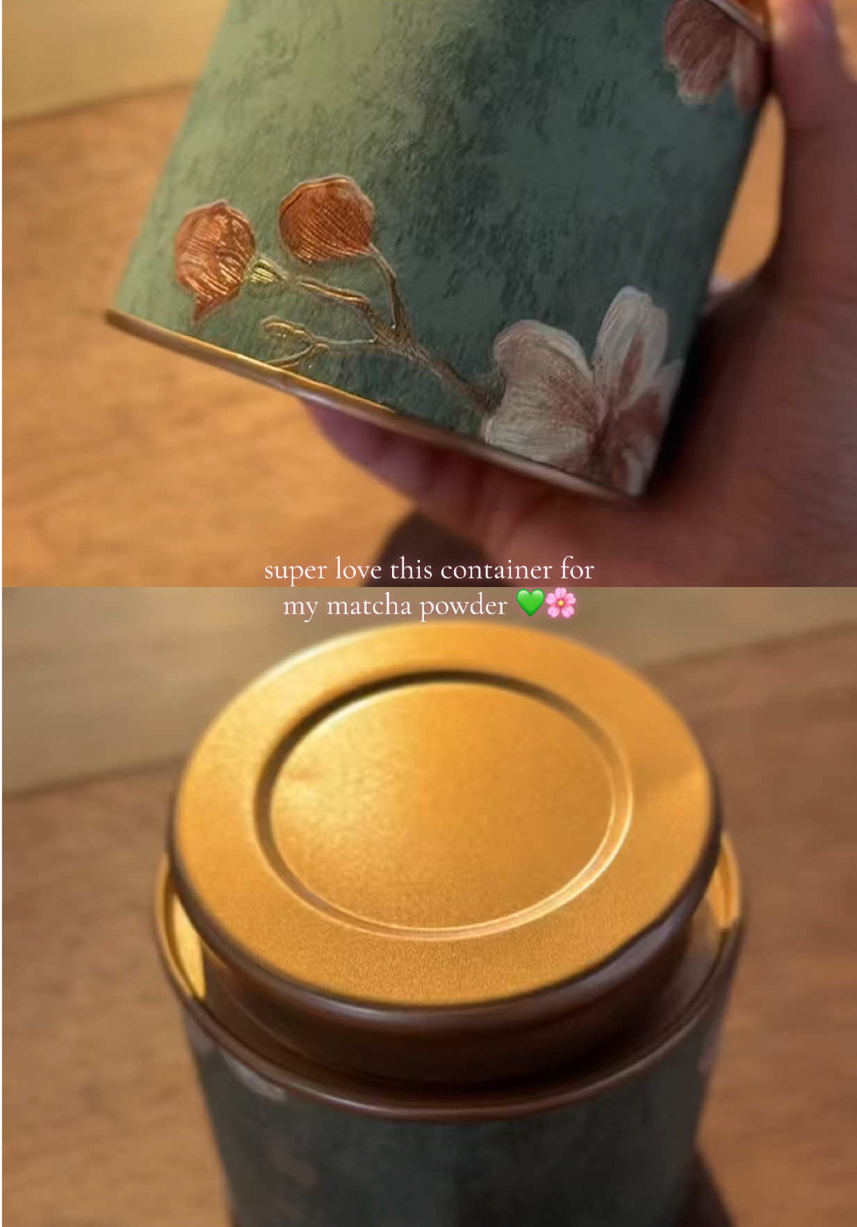 tin can for my matcha powder 💚🫖 #fyp #matcha #matchalover #matchatok 