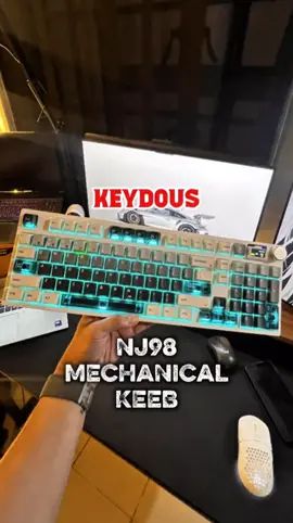 ✨ Thock + Style in one board! The Keydous NJ98 is a game changer for any setup 😍💻 Smooth feel, premium sound, and a design that stands out! Big thanks to @keydous_official  for this great keyboard 🙌🔥 #Keydous #NJ98 #MechanicalKeyboard #ThockyVibes #DeskSetup 