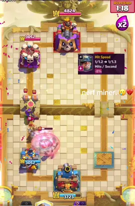 What even is boss bandit anymore supercell 😭🙏 #clashroyale #bossbandit #nerf #miner #fyp 