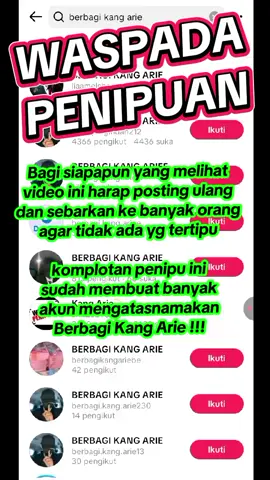Bantu posting ulang dan bagikan ke banyak orang agar tidak ada lagi korban. #bagibagiuang #kokoberbagi #hajiberbagi #viral #fyp 