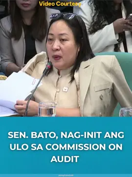 Sen. Bato, nag-init ang ulo sa Commission on Audit