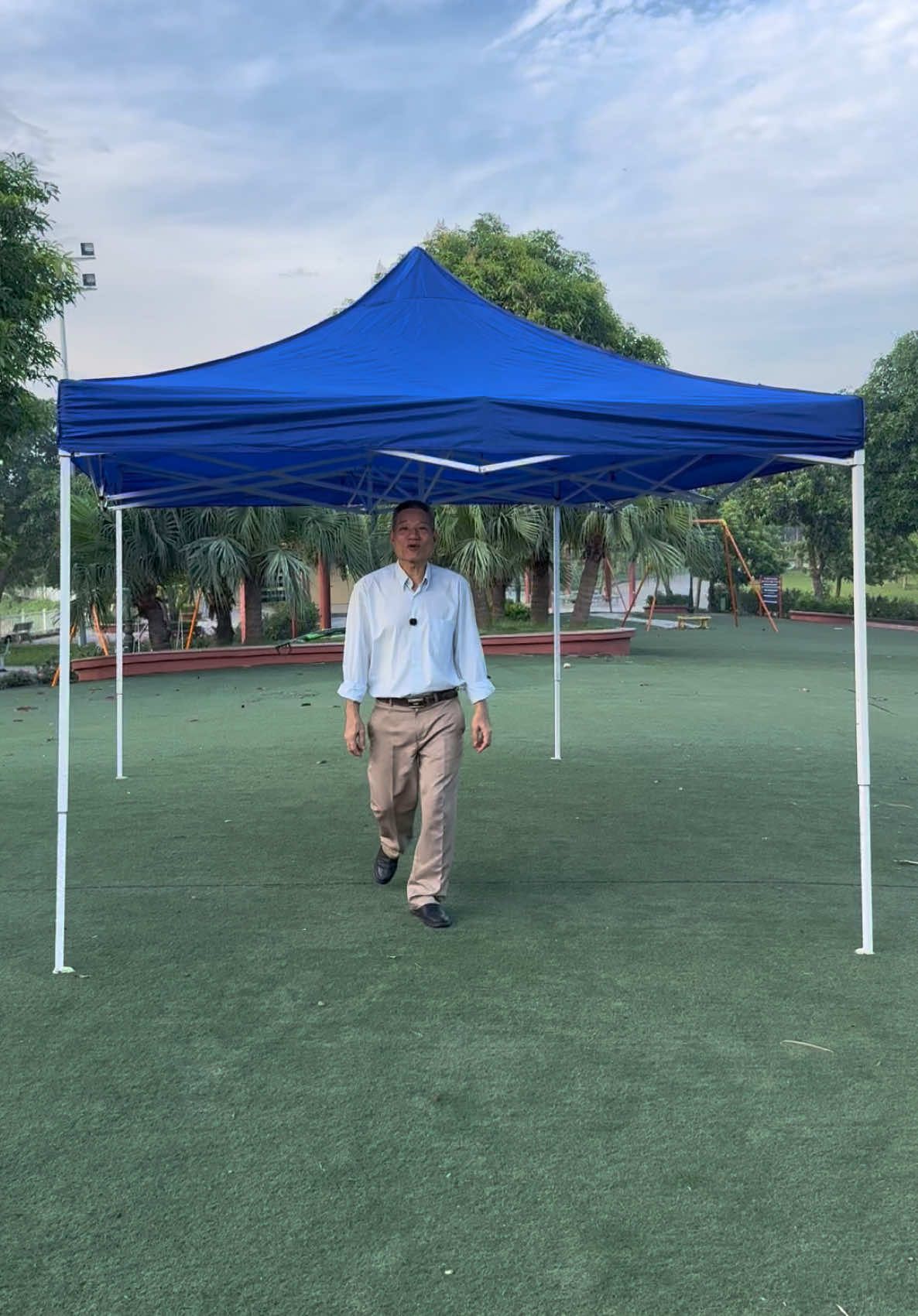 Nhà Bạt Di Động Gấp Gọn 3M X 4,5m khung thép sơn tĩnh điện chỉnh mái nhà cao thấp vải bạt dù che mưa nắng mái dốc chống tốc mái #nhabatfidong #nhabatchemuansng #xuhuong #thinhhanh 
