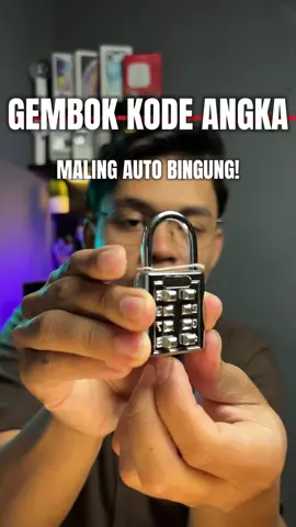 Gembok kode tanpa kunci, bikin maling auto pusing. #gembokkode #gembokkodeangka #gembokkodeangkamurah #gembokantimaling 