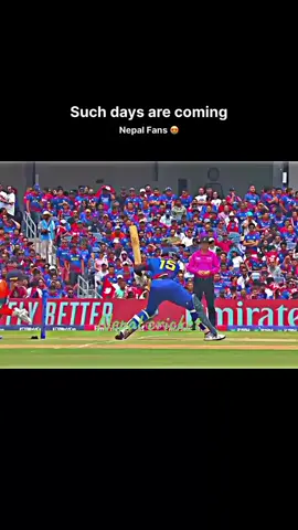 such days coming  Nepal fans #Nepal cricket# Nepal fans#