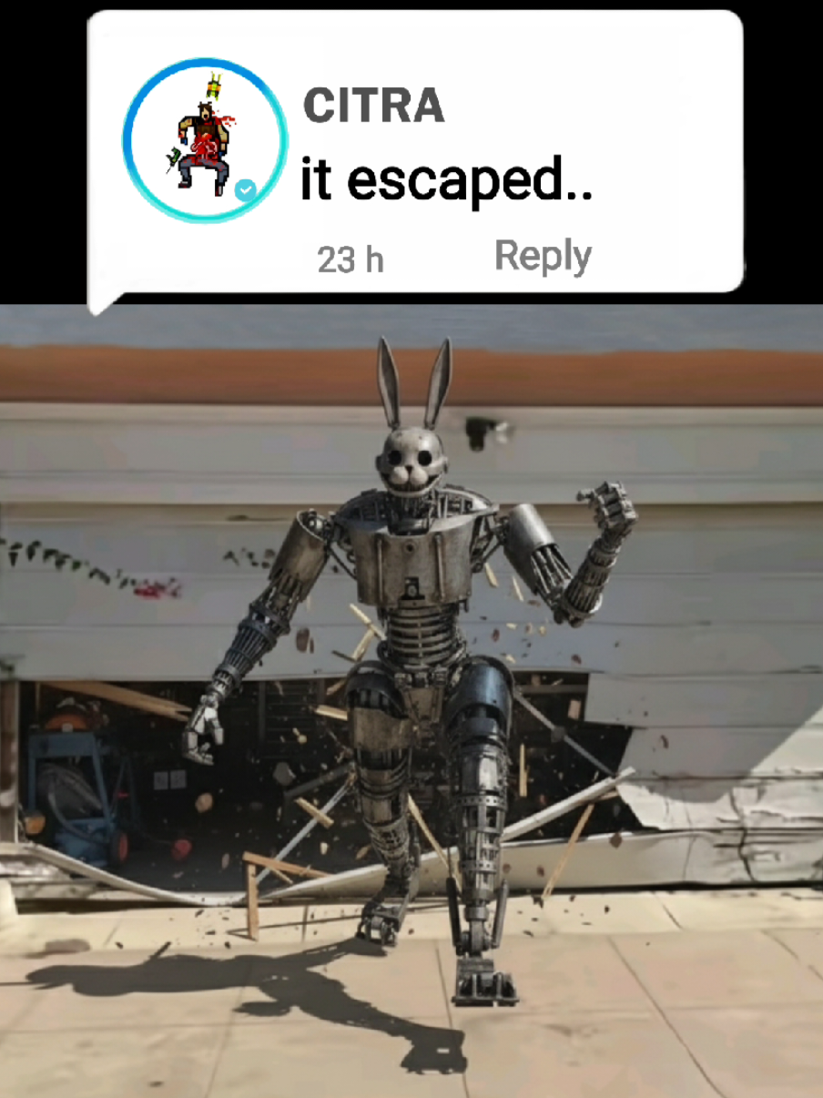 Citra nosey's animatronic robot real escape footages ! #fyp #citra #nosey #animatronic #foryou  how nosey escaped,  citra robot 