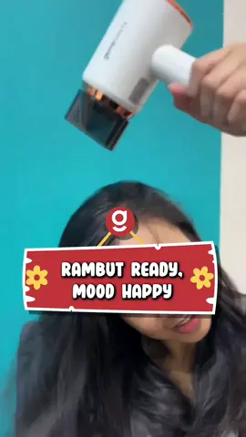 Sat-set keringnya, happy kan jadinya💖✨ #gotoliving #hairdryer #rambut 