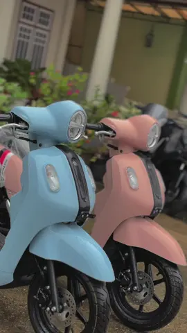 Dua warna kesayangan niih😍😍,, kalian tim antara sweet pink atau cool blue fazzio?? #yamahaindonesia #yamahajambi #yamahaanekamotor #dds