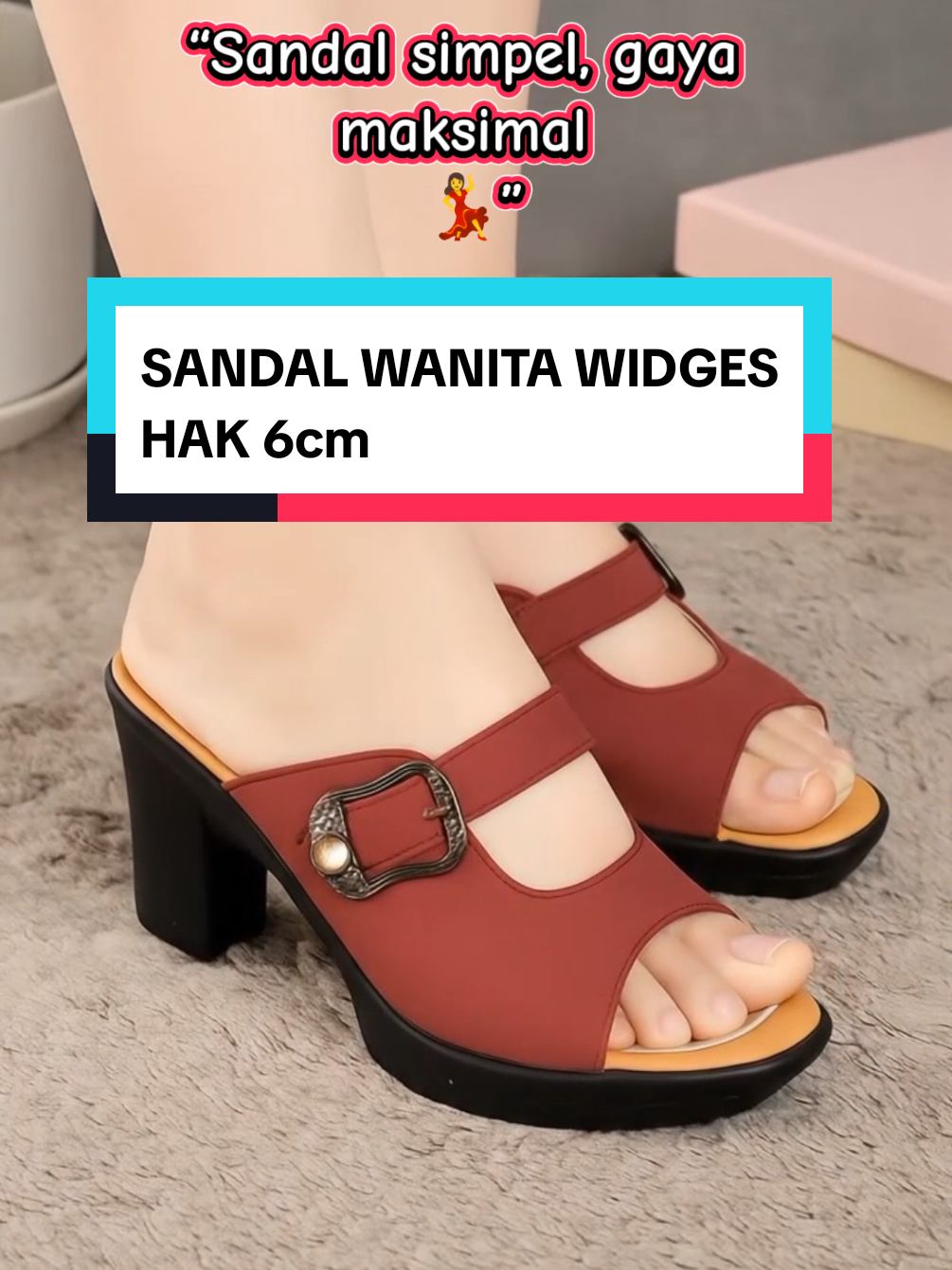 Langkah lebih anggun, nyaman dipakai seharian. Satu sandal untuk pesta, kondangan, atau jalan santai 🌸 Siap jadi favoritmu? 💃Desain kekinian, sol anti slip, dan tinggi pas buat tampil elegan. #sandalwanita #sandalviral #sandalslopwanita #sandalhaktinggi 