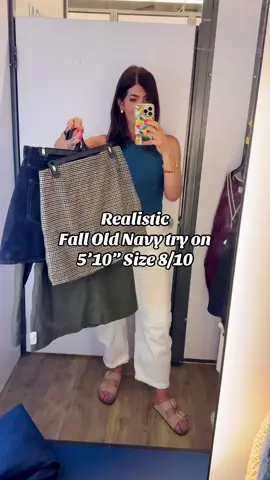 Realistic midsize old navy try on! They only had short sizes in the jeans 🤣 A few great fall staples and a few fails… Loved all the knits, denim skirt, and the barn jacket!  Which would you take home?  . . #midsizestyle #falloutfit  Fall fashion, midsize fall outfit, affordable denim, size inclusive denim, affordable fall style, midsize curvy, size 8 style, size 10 style, casual mom looks, casual work outfit, collegiate style, fall basics, elevated basics, elevated casual, mom outfit, fall outfit ideas