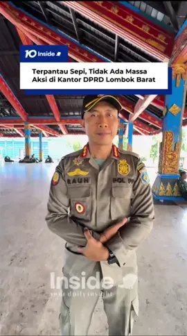 Senin (1/9) Kantor DPRD Lombok Barat terpantau sepi siang ini.